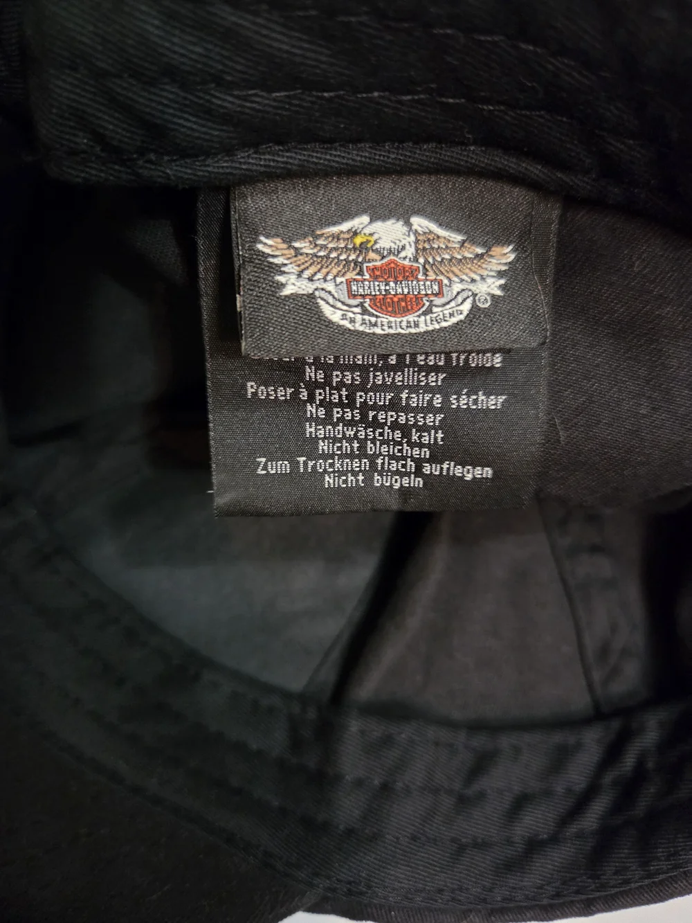 Harley-Davidson Cap Hat Womens One Size Black Rhinestone Skull